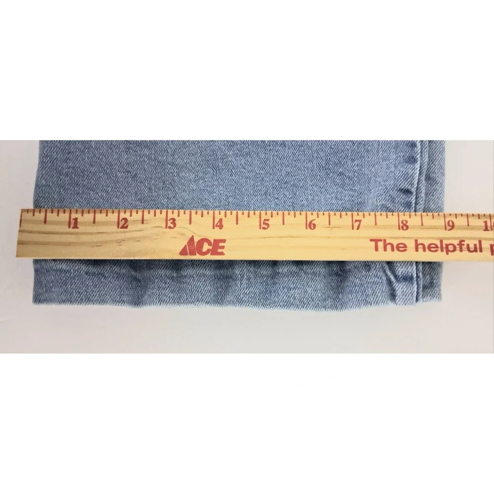 Girlish Jeans Juniors Size 13/31 Blue Cargo Straight Light Wash Button Fly Preow